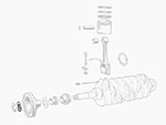 Fermo sicurezza dado albero motore 101/105/115 + Alfetta