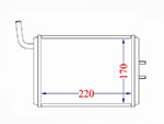 Heater matrix 1300 - 2000 105 models 2. series