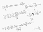 Transmission bearing main shaft 105 rear