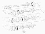 Synchronizing ring 105 / 115 / 116 / 75 original Goetze