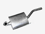 Center exhaust muffler Montreal right