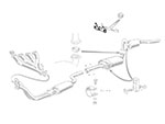 Bracket gearbox - exhaust pipe 105