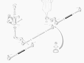 Tirante sterzo esterno 105 modelli