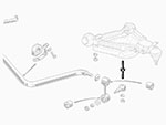 Bullone stabilizzatrice piattello molla ant. 105 / 115 68 - 85