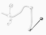 Sway bar bush lower rear 1300 - 2000