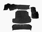 Boot carpet set deluxe velours black Alfetta GTV / 6