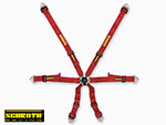 Schroth Profi 2x2 rosso cintura 6 punti racing FIA