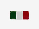 Banner Italy (adhesive plate) 78mm x 36mm