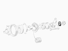 Transmission metal safety tab washer 105 / 115