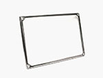 Rear number plate chrome frame Alfa 280 x 200mm