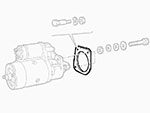 Distanziale per motorino di avviamento 1300-2000cc 105