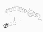 Tubo Iniezione corto Spider IE 90-93 / 75 IE + TS