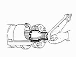 Tool for differential nut  2000cc 105