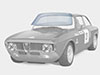 Windscreen GT / GTV Bertone clear