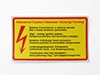 Sticker High Energy Ignition System 13cm x 8cm