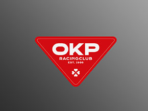 Adesivo OKP RACING CLUB  120 x 70mm ROSSO