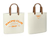 Shopper bag OKP Racing Club off white / orange